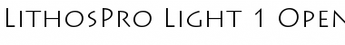 Lithos Pro Light Font