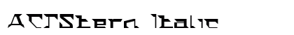 ACTStern Italic Font Preview ACTStern Italic Font Preview