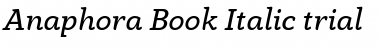 Anaphora Trial Book Italic