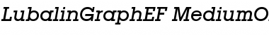 LubalinGraphEF MediumOblique Font