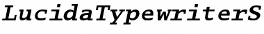 Lucida Typewriter Std Bold Oblique Font