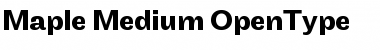 Maple Medium Font