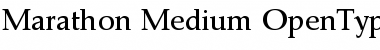 Marathon-Medium Regular Font