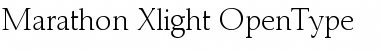 Marathon-Xlight Regular Font