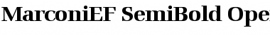 MarconiEF-SemiBold Regular Font