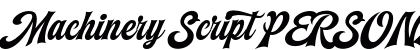 Machinery Script PERSONAL USE Regular (OpenType) Font Preview Machinery Script PERSONAL USE Regular (OpenType) Font Preview