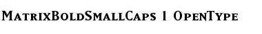 Download MatrixBoldSmallCaps Font