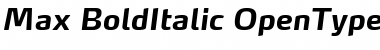 Max-BoldItalic Regular Font