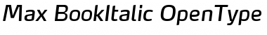 Max-BookItalic Regular Font