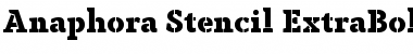 Download Anaphora Stencil Font
