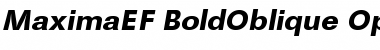MaximaEF BoldOblique Font