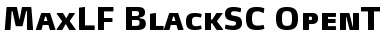 Download MaxLF-BlackSC Font