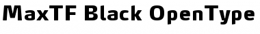 MaxTF-Black Regular Font