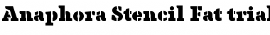 Download Anaphora Stencil Font