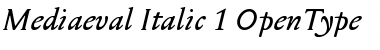 Mediaeval Italic Font