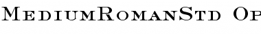 Medium Roman Std Regular Font