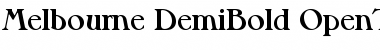 Melbourne-DemiBold Regular Font