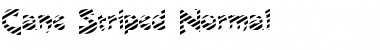 CaneStriped Normal Font