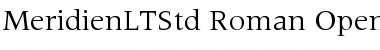 Download Meridien LT Std Font
