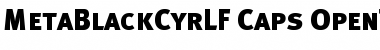MetaBlackCyrLF-Caps Regular Font