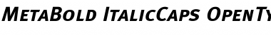 Meta Bold Caps Italic Font