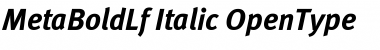 Meta Bold Lf Italic Font