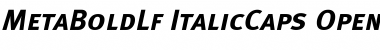 Meta Bold Lf Caps Italic Font