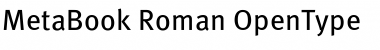 Meta Book Roman Font