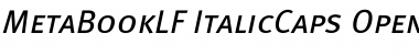 Meta Book Lf Caps Italic