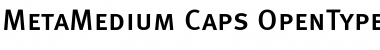 Meta Medium Caps Font
