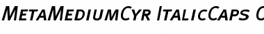 Download MetaMediumCyr-ItalicCaps Font