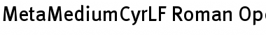 Download MetaMediumCyrLF-Roman Font
