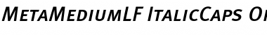 Meta Medium Lf Caps Italic Font