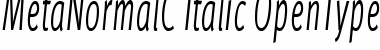 MetaNormalC Italic