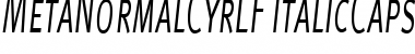 Download MetaNormalCyrLF-ItalicCaps Font