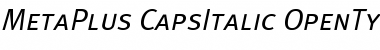 MetaPlus CapsItalic Font