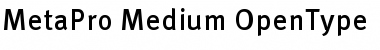 MetaPro-Medium Regular Font
