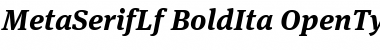 Download MetaSerifLf-BoldIta Font