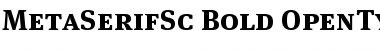 MetaSerifSc-Bold Regular Font