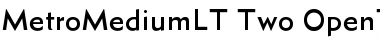 MetroMedium LT Two Font