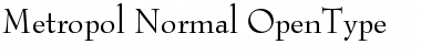 Download Metropol Normal Font