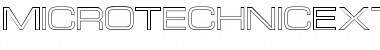 Micro TechnicExtOutline Font