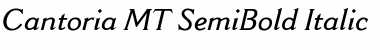 Cantoria MT SemiBold Italic