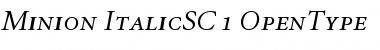 Minion Italic SC Font