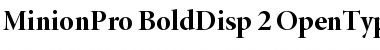 Minion Pro Bold Display Font