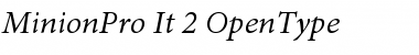 Minion Pro Italic Font