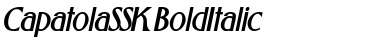 CapatolaSSK BoldItalic Font