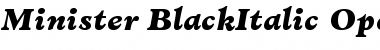 Minister Black Italic