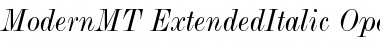 Monotype Modern Extended Italic