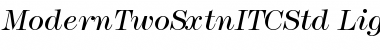 Modern TwoSxtn ITC Std LightIta Font